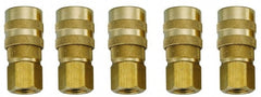 Value Collection - 5 Piece 1/4" Body 1/4 NPT 145 psi ARO Pneumatic Coupling Plug Set - USA Tool & Supply