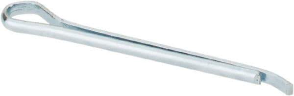 Made in USA - 1/16" Diam x 1" Long Hammerlock Cotter Pin - Grade 2, Zinc-Plated, Steel - USA Tool & Supply