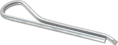 Made in USA - 3/32" Diam x 3/4" Long Hammerlock Cotter Pin - Grade 2, Zinc-Plated, Steel - USA Tool & Supply