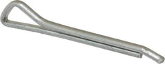 Made in USA - 1/8" Diam x 1-1/4" Long Hammerlock Cotter Pin - Grade 2, Zinc-Plated, Steel - USA Tool & Supply