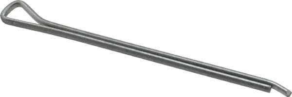 Made in USA - 1/8" Diam x 2" Long Hammerlock Cotter Pin - Grade 2, Zinc-Plated, Steel - USA Tool & Supply