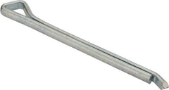 Made in USA - 1/4" Diam x 3" Long Hammerlock Cotter Pin - Grade 2, Zinc-Plated, Steel - USA Tool & Supply