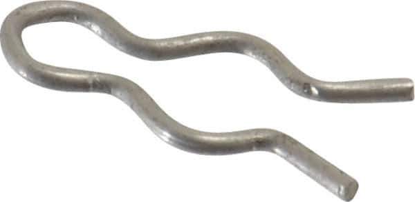 Made in USA - 9/64" Groove, 1/2" Long, Stainless Steel Hair Pin Clip - 0.031" Clip Diam, 3/16" Shaft Diam, Grade 18-8 - USA Tool & Supply