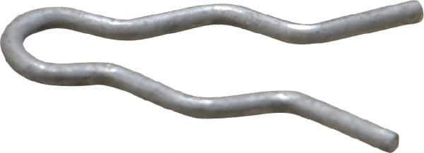 Made in USA - 1/4" Groove, 3/4" Long, Stainless Steel Hair Pin Clip - 0.048" Clip Diam, 5/16" Shaft Diam, Grade 18-8 - USA Tool & Supply