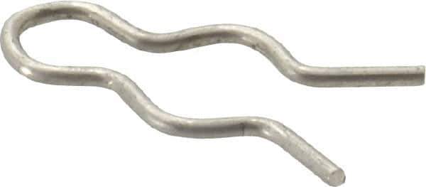Made in USA - 5/16" Groove, 31/32" Long, Stainless Steel Hair Pin Clip - 0.052" Clip Diam, 3/8" Shaft Diam, Grade 18-8 - USA Tool & Supply