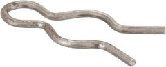 Made in USA - 3/8" Groove, 1-1/8" Long, Stainless Steel Hair Pin Clip - 0.055" Clip Diam, 7/16" Shaft Diam, Grade 18-8 - USA Tool & Supply