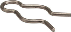 Made in USA - 7/16" Groove, 1-1/8" Long, Stainless Steel Hair Pin Clip - 0.064" Clip Diam, 1/2" Shaft Diam, Grade 18-8 - USA Tool & Supply