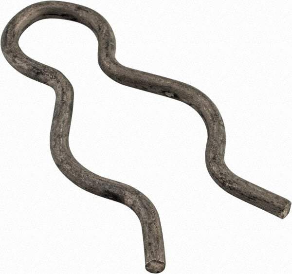 Made in USA - 21/32" Groove, 1-13/16" Long, Stainless Steel Hair Pin Clip - 0.093" Clip Diam, 3/4" Shaft Diam, Grade 18-8 - USA Tool & Supply