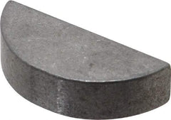 Made in USA - #1212 Standard Woodruff Key - 1-1/2" Long x 3/8" Wide, Steel - USA Tool & Supply