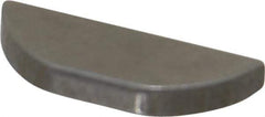 Made in USA - #204 Standard Woodruff Key - 1/2" Long x 1/16" Wide, Alloy Steel - USA Tool & Supply