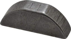 Made in USA - #404 Standard Woodruff Key - 1/2" Long x 1/8" Wide, Alloy Steel - USA Tool & Supply