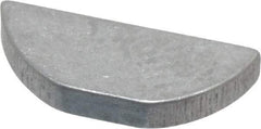 Made in USA - #305 Standard Woodruff Key - 5/8" Long x 3/32" Wide, Alloy Steel - USA Tool & Supply