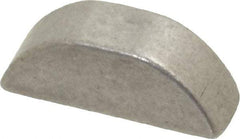 Made in USA - #605 Standard Woodruff Key - 5/8" Long x 3/16" Wide, Alloy Steel - USA Tool & Supply