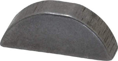 Made in USA - #606 Standard Woodruff Key - 3/4" Long x 3/16" Wide, Alloy Steel - USA Tool & Supply