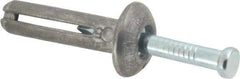 Powers Fasteners - 1/4" Diam, 1/4" Drill, 1" OAL, 1-7/8" Min Embedment Hammer Drive Concrete Anchor - Steel (Drive Pin)/Zamac Alloy (Body), Zinc-Plated Finish, Mushroom Head - USA Tool & Supply