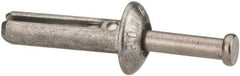 Powers Fasteners - 1/4" Diam, 1/4" Drill, 1" OAL, 7/8" Min Embedment Hammer Drive Concrete Anchor - Stainless Steel (Drive Pin)/Zamac Alloy (Body), Zinc-Plated Finish, Mushroom Head - USA Tool & Supply