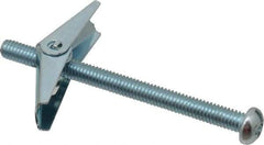 Powers Fasteners - 5/16" Screw, 5/16" Diam, 4" Long, Toggle Bolt Drywall & Hollow Wall Anchor - 7/8" Drill, Zinc Plated, Steel, Grade Zamac 7, Use in Drywall & Wallboard - USA Tool & Supply