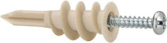 Powers Fasteners - #8 Screw, 9/16" Diam, 1-11/16" Long, 3/8 to 1" Thick, Self Drilling Drywall & Hollow Wall Anchor - Nylon, Use in Wallboard - USA Tool & Supply