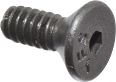 Value Collection - #4-40 UNC Hex Socket Drive, 82° Flat Screw - Alloy Steel, Black Oxide Finish, Fully Threaded, 5/16" OAL - USA Tool & Supply