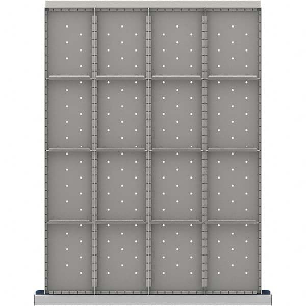 LISTA - 16-Compartment Drawer Divider Layout for 3.15" High Drawers - USA Tool & Supply