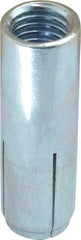 Powers Fasteners - 1/2" Diam, 5/8" Drill, 1-1/8" Min Embedment Drop-In Concrete Anchor - Grade 5 Steel, Zinc-Plated Finish, 13/16" Thread Length - USA Tool & Supply