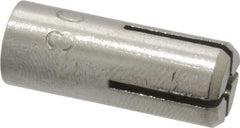 Powers Fasteners - 1/4" Diam, 3/8" Drill, 1-5/8" Min Embedment Drop-In Concrete Anchor - 303 Stainless Steel, 7/16" Thread Length - USA Tool & Supply