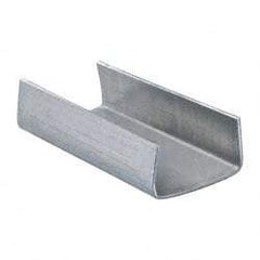 Made in USA - 1/2 Inch Wide, Snap On, Steel Open Seal - 1,000 Piece - USA Tool & Supply