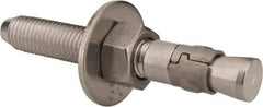 Powers Fasteners - 3/4" Diam, 3/4" Drill, 5-1/2" OAL, Wedge Expansion Concrete Anchor - 304 Stainless Steel, Hex Nut Head, Hex Drive, 3-5/8" Thread Length - USA Tool & Supply