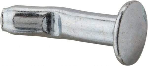 Powers Fasteners - 1/4" Diam, 1/4" Drill, 1" OAL, 1-1/4" Min Embedment Split-Drive Concrete Anchor - Grade 8.2 Steel, Zinc-Plated Finish, Mushroom Head - USA Tool & Supply