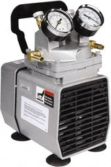 Gast - Diaphragm-Type Vacuum Pumps Horsepower: 1/8 Cubic Feet per Minute: 1.60 - USA Tool & Supply