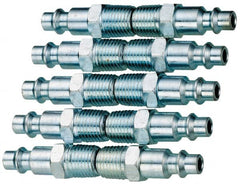 Value Collection - 10 Piece 1/4" Body 1/4 NPT 215 psi Steel ARO Pneumatic Coupling Plug Set - USA Tool & Supply