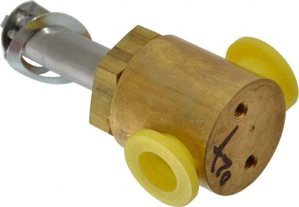 Parker - 1/4" Port, Two Way, Direct Acting, Brass Solenoid Valve - Normally Closed, 65 Max PSI, NBR Seal - USA Tool & Supply