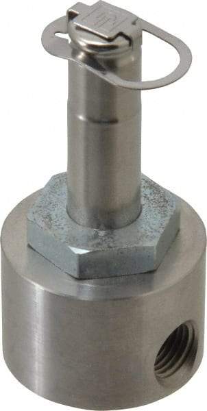 Parker - 1/4" Port, Two Way, Piloted Diaphragm, Stainless Steel Solenoid Valve - Normally Closed, 110 Max PSI, PTFE Seal - USA Tool & Supply