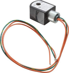 Parker - 120 Volt, 18 Coil Lead Length, Class F, Solenoid Coil - 6.0 Watt, NEMA 4X Enclosure, Use with Parker Skinner Gold Ring Series Valves - USA Tool & Supply
