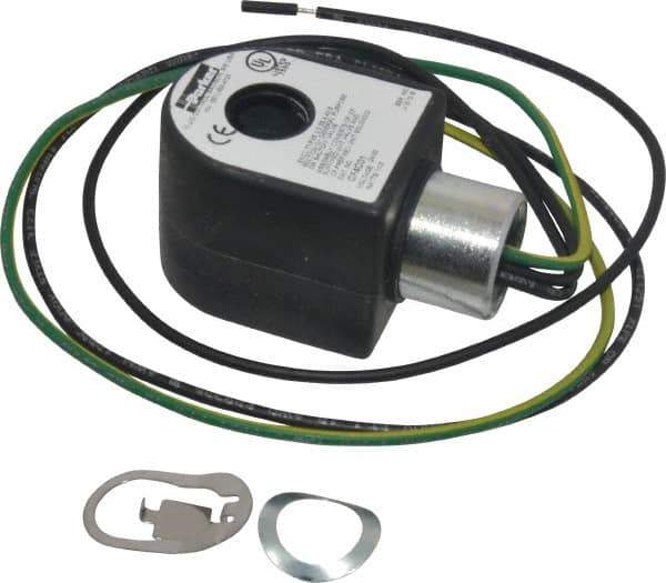 Parker - 24 Volt, 18 Coil Lead Length, Class F, Solenoid Coil - 11.0 Watt, NEMA 4X Enclosure, Use with Parker Skinner Gold Ring Series Valves - USA Tool & Supply