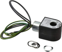 Parker - 240 Volt, 18 Coil Lead Length, Class H, Solenoid Coil - 11.0 Watt, NEMA 4X Enclosure, Use with Parker Skinner Gold Ring Series Valves - USA Tool & Supply