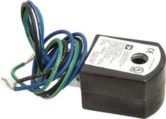 Parker - 12 Volt, 18 Coil Lead Length, Class F, Solenoid Coil - 9.5 Watt, NEMA 4X Enclosure, Use with Parker Skinner Gold Ring Series Valves - USA Tool & Supply
