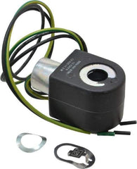 Parker - 12 Volt, 18 Coil Lead Length, Class F, Solenoid Coil - 11.5 Watt, NEMA 4X Enclosure, Use with Parker Skinner Gold Ring Series Valves - USA Tool & Supply