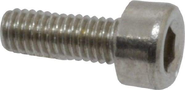 Value Collection - M3x0.50 Metric Coarse Hex Socket Drive, Socket Cap Screw - Grade 18-8 & Austenitic A2 Stainless Steel, Fully Threaded, 8mm Length Under Head - USA Tool & Supply