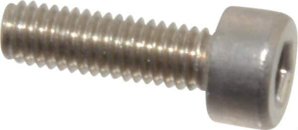 Value Collection - M3x0.50 Metric Coarse Hex Socket Drive, Socket Cap Screw - Grade 18-8 & Austenitic A2 Stainless Steel, Fully Threaded, 10mm Length Under Head - USA Tool & Supply
