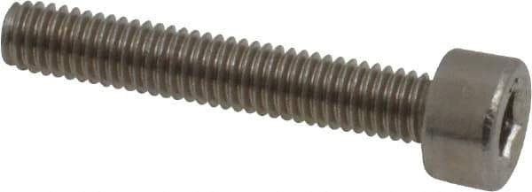 Value Collection - M3x0.50 Metric Coarse Hex Socket Drive, Socket Cap Screw - Grade 18-8 & Austenitic A2 Stainless Steel, Fully Threaded, 18mm Length Under Head - USA Tool & Supply