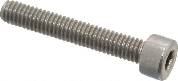 Value Collection - M4x0.70 Metric Coarse Hex Socket Drive, Socket Cap Screw - Grade 18-8 & Austenitic A2 Stainless Steel, Partially Threaded, 25mm Length Under Head - USA Tool & Supply