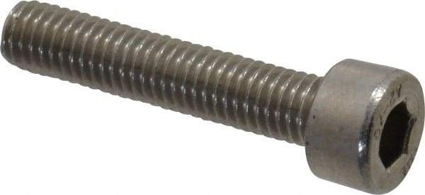 Value Collection - M5x0.80 Metric Coarse Hex Socket Drive, Socket Cap Screw - Grade 18-8 & Austenitic A2 Stainless Steel, Partially Threaded, 25mm Length Under Head - USA Tool & Supply