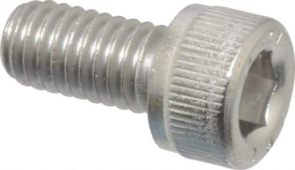 Value Collection - M6x1.00 Metric Coarse Hex Socket Drive, Socket Cap Screw - Grade 18-8 & Austenitic A2 Stainless Steel, Fully Threaded, 12mm Length Under Head - USA Tool & Supply