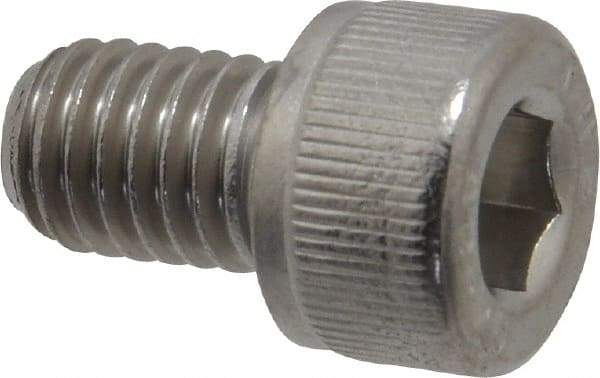 Value Collection - M8x1.25 Metric Coarse Hex Socket Drive, Socket Cap Screw - Grade 18-8 & Austenitic A2 Stainless Steel, Fully Threaded, 12mm Length Under Head - USA Tool & Supply