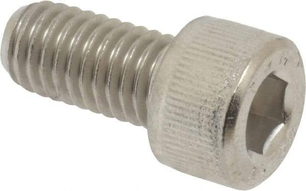 Value Collection - M8x1.25 Metric Coarse Hex Socket Drive, Socket Cap Screw - Grade 18-8 & Austenitic A2 Stainless Steel, Fully Threaded, 16mm Length Under Head - USA Tool & Supply