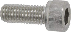 Value Collection - M10x1.50 Metric Coarse Hex Socket Drive, Socket Cap Screw - Grade 18-8 & Austenitic A2 Stainless Steel, Fully Threaded, 25mm Length Under Head - USA Tool & Supply