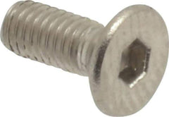 Value Collection - M3x0.50 Metric Coarse Hex Socket Drive, 90° Flat Screw - Grade 18-8 Stainless Steel, Fully Threaded, 8mm OAL - USA Tool & Supply