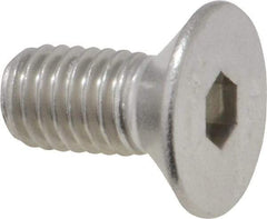 Value Collection - M8x1.25 Metric Coarse Hex Socket Drive, 90° Flat Screw - Grade 18-8 Stainless Steel, Fully Threaded, 16mm OAL - USA Tool & Supply