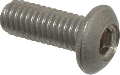 Value Collection - M3x0.50 Metric Coarse Hex Socket Drive, Button Screw - Grade 18-8 Stainless Steel, Fully Threaded, 8mm Length Under Head - USA Tool & Supply